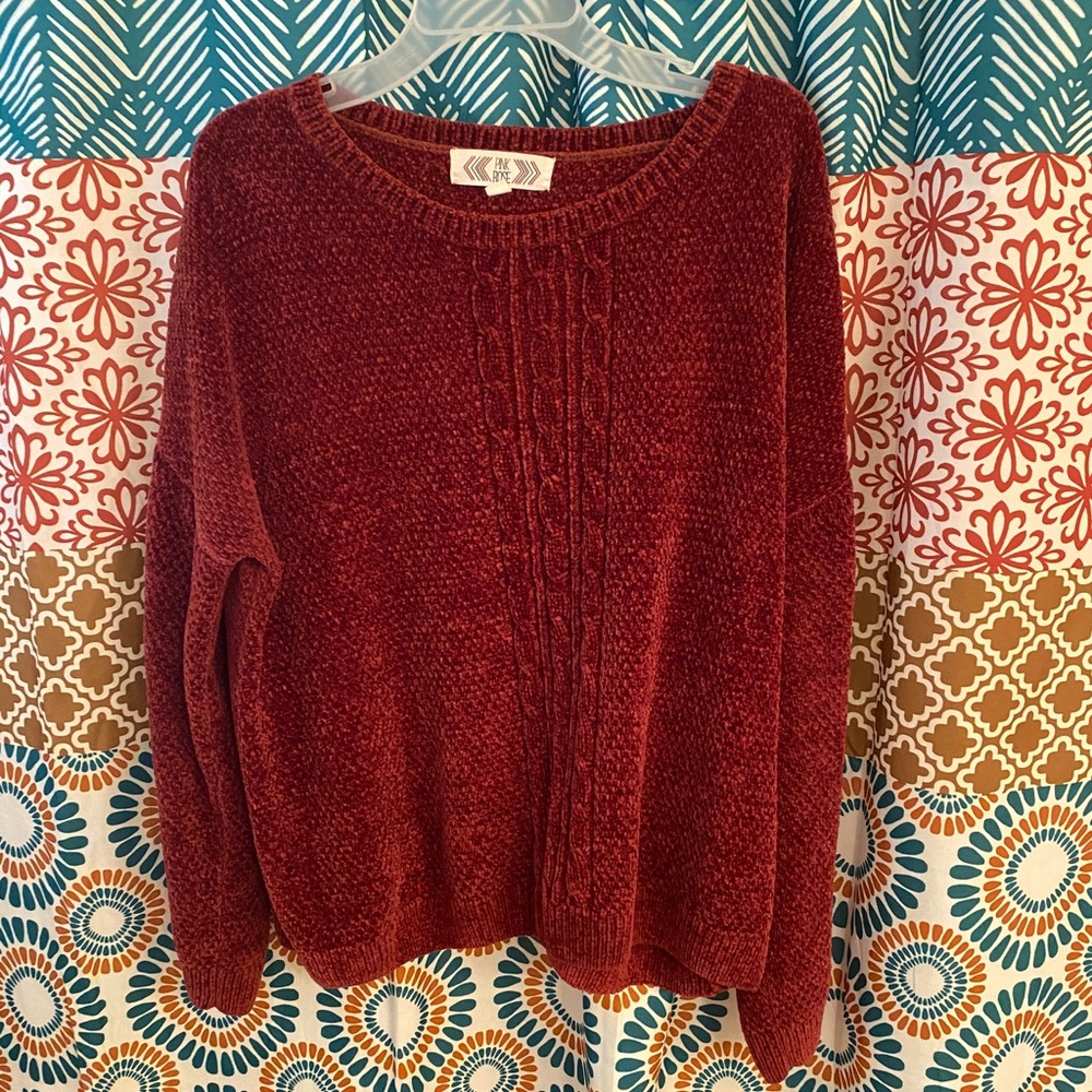 Chenille Crop Sweater